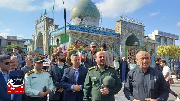راهپیمایی ۱۳ آبان مردم گیلان