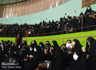 دختران حاج قاسم در ورزشگاه آزادی تهران گردهم آمدند