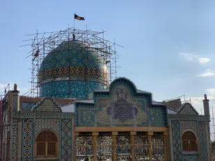 مراسم سیاهپوشان در آستان مقدس امامزاده حسین (ع) قزوین
