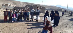حضور جهادگران قرارگاه شهید ابراهیم هادی دامغان در روستای کوه زر+ تصاویر