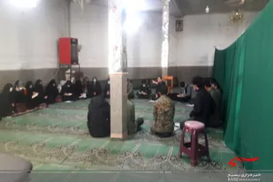 سرهنگ مهدی ادهم از پایگاه صدیقه کبری (س) روستا افتر سرکشی کرد