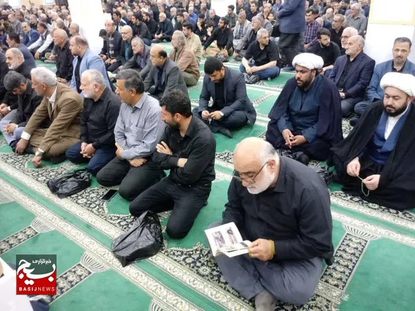 مراسم شهید حق بین