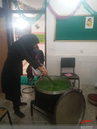 پخت آش نذری در لردگان