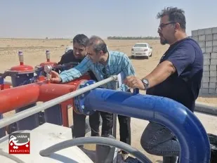 بهینه&zwnj;سازی مصرف آب در باوی با تحویل موقت طرح آبیاری تحت فشار