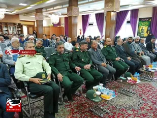 برگزاری آیین تکریم و معارفه فرمانده ناحیه مقاومت بسیج طرقبه شاندیز+عکس