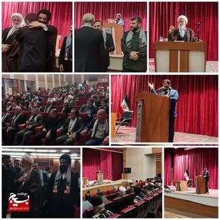 همایش جبهه مقاومت با سخنرانی حضرت آیت الله کعبی نماینده مردم خوزستان در مجلس خبرگان در ایذه برگزار شد