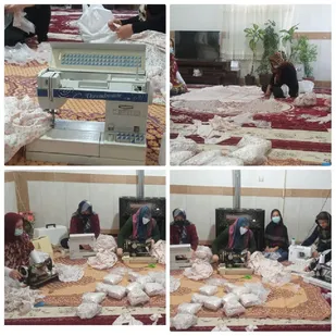 دوخت چادر به مناسبت جشن تکلیف در دهه فجر