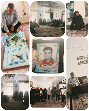 دیدار با خانواده شهید دانشجو در زرند