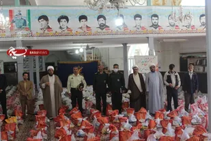 اهدا ۱۲۰۰ بسته معیشتی توسط گردان ۱۹ امام حسین (ع) لشکر عملیاتی پنج نصر