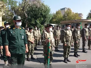 صبحگاه مشترک بسیجیان با حضور رئیس سازمان بسیج