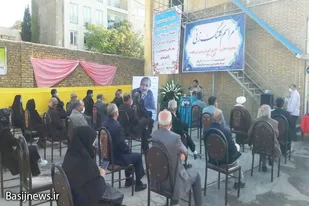 آیین کلنگ&zwnj;زنی مجموعه تجاری آموزش و پرورش نهاوند