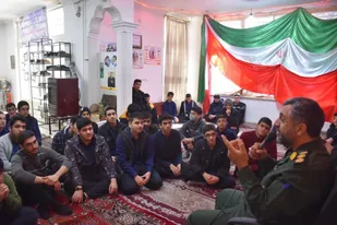 برگزاری جشن پیروزی انقلاب اسلامی و همایش جهاد تبیین در دبیرستان معارف و علوم اسلامی صدرا گرگان