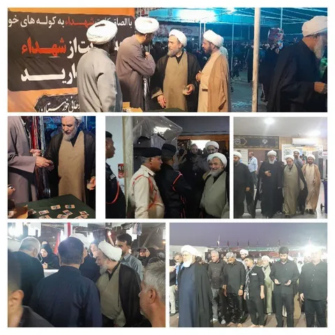 بازدید مسئول سازمان بسیج اساتید، طلاب و روحانیون کشور از مواکب اربعین در خوزستان