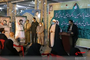پانزدهمین یادواره شهدای تیرماه پایگاه شهیدان "جهازی" و سالگرد تدفین شهدای گمنام برگزار شد