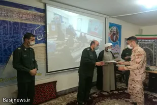 تجلیل از مربیان عقیدتی و هادیان سیاسی در سپاه قهاوند