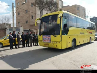اعزام ۵۰۰ بسیجی از شهرستان های اردبیل به مناطق عملیاتی جنوب کشور