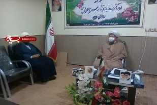دیدار مسئول نمایندگی ولی فقیه تیپ امام صادق (ع) با امام جمعه شهرستان دشتی