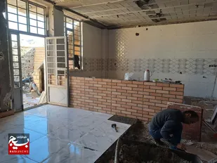 ترمیم و تکمیل ساخت منزل خانواده نیازمند در شهرستان ایذه به مناسبت دهه فجر