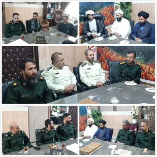 دیدار فرمانده سپاه پیشوا با فرمانده نیروی انتظامی