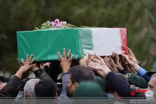 بدرقه پیکر حاج حسین اسماعیل بیگی تا آرامگاه ابدی