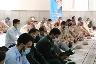 مراسم چهلم سردار حجازی در سپاه انصارالمهدی(عج)استان زنجان برگزار شد