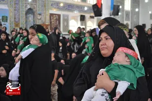 شکوهِ اجتماع شیرخوارگان حسینیِ تربت&zwnj;جام در قاب دوربین بسیج+ تصاویر و فیلم