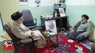 دیدار مسئول دفتر نمایندگی ولی فقیه در سپاه استان بوشهر با امام جمعه دیّر