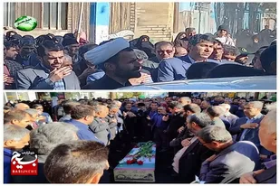 &nbsp;استقبال و تشییع شهید گمنام در بجستان+فیلم