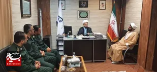 دیدارمسؤل دفترنمایندگی ولی فقیه در سپاه ناحیه بابل با امام جمعه امیرکلا