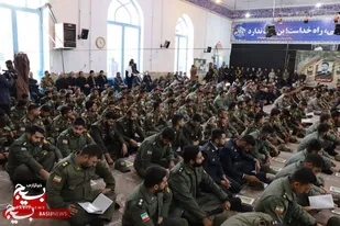 برگزاری مراسم چهلم شهید مهدی نقوی در شهرستان بروجرد+عکس