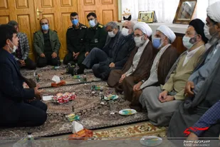 دیدار مسئولان استان گیلان با خانواده روحانی شهید "مرتضی خدادادی" به روایت تصویر