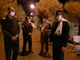 بازدید فرمانده سپاه ناحیه خاتم از ایستگاه کنترل ورودی شهر مروست