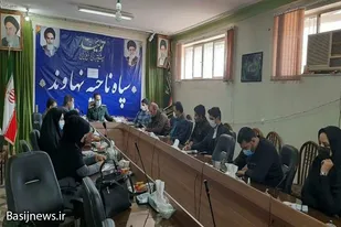 نشست خبری فرمانده سپاه ناحیه نهاوند با اصحاب رسانه