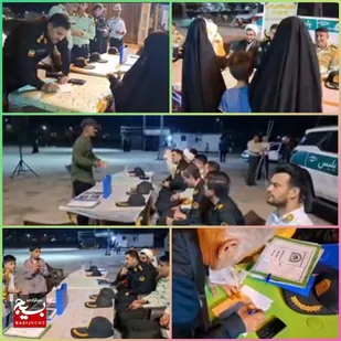 برگزاری برنامه میز خدمت انتظامی هندیجان