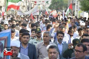 برگزاری راهپیمایی  ۱۳ آبان در عسلویه