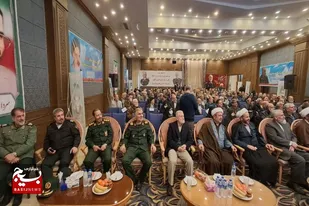 آیین تجلیل از رزمندگان و پیشکسوتان لشکر انصارالحسین(ع) همدان