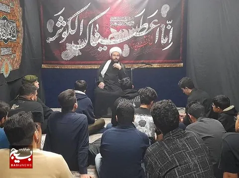 مراسم سوگواری شهادت حضرت زهرا سلام الله علیها توسط بسیجیان پایگاه شهید بهشتی برپا شد
