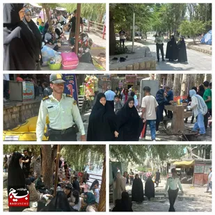 در پل زمانخان و حاشیه زاینده&zwnj;رود  شهرستان سامان