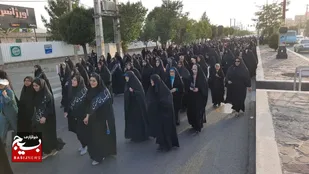 برگزاری راهپیمایی و تجمع بزرگ عفاف و حجاب در اشتهارد+تصاویر