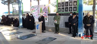 غبارروبی و تجدید میثاق با شهدا در پنجمین روز از هفته بسیج در شهرستان سربیشه