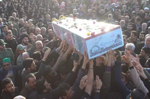 مراسم استقبال از شهید حسین جودانه در شاهرود
