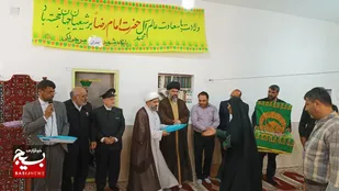 استقبال از خدام امام رضا علیه السلام در آغاجاری