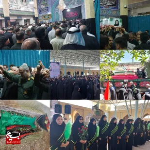 ایین تشیع پیکر پاک ومطهر شهیده در خرمشهر&nbsp;