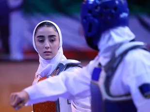 سعیده نصیری برابر نماینده رژیم صهیونیستی حاضر نشد