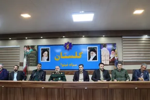 نشست تبیینی فرمانده سپاه نینوا با اصحاب رسانه استان گلستان با موضوع اغتشاشات دی ماه