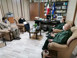 دیدار فرمانده بسیج ادارات استان با مدیرکل اداره ثبت احوال استان