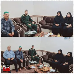 دیدار و تجلیل از جانباز ۲۵ درصدی هندیجان