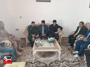 دیدار با خانواده شهید به مناسبت دهه فجر درگتوند
