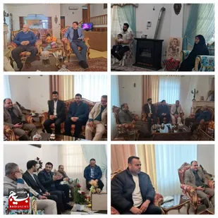 دیدار نوروزی فرمانده سپاه رامسر با خانواده های معظم شهدای بخش دالخانی