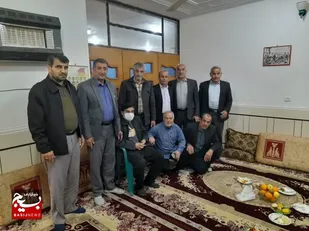 عیادت و دیدار با جانباز دفاع مقدس در گتوند